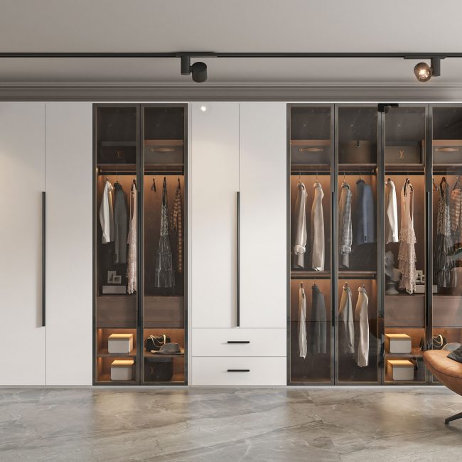 Modern wardrobe design by Blue Sea Interior Design